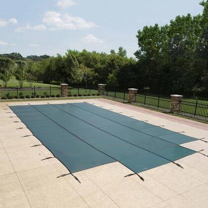 Green 18-Year Mesh Safety Cover for 12-ft x 24-ft Pool D33272