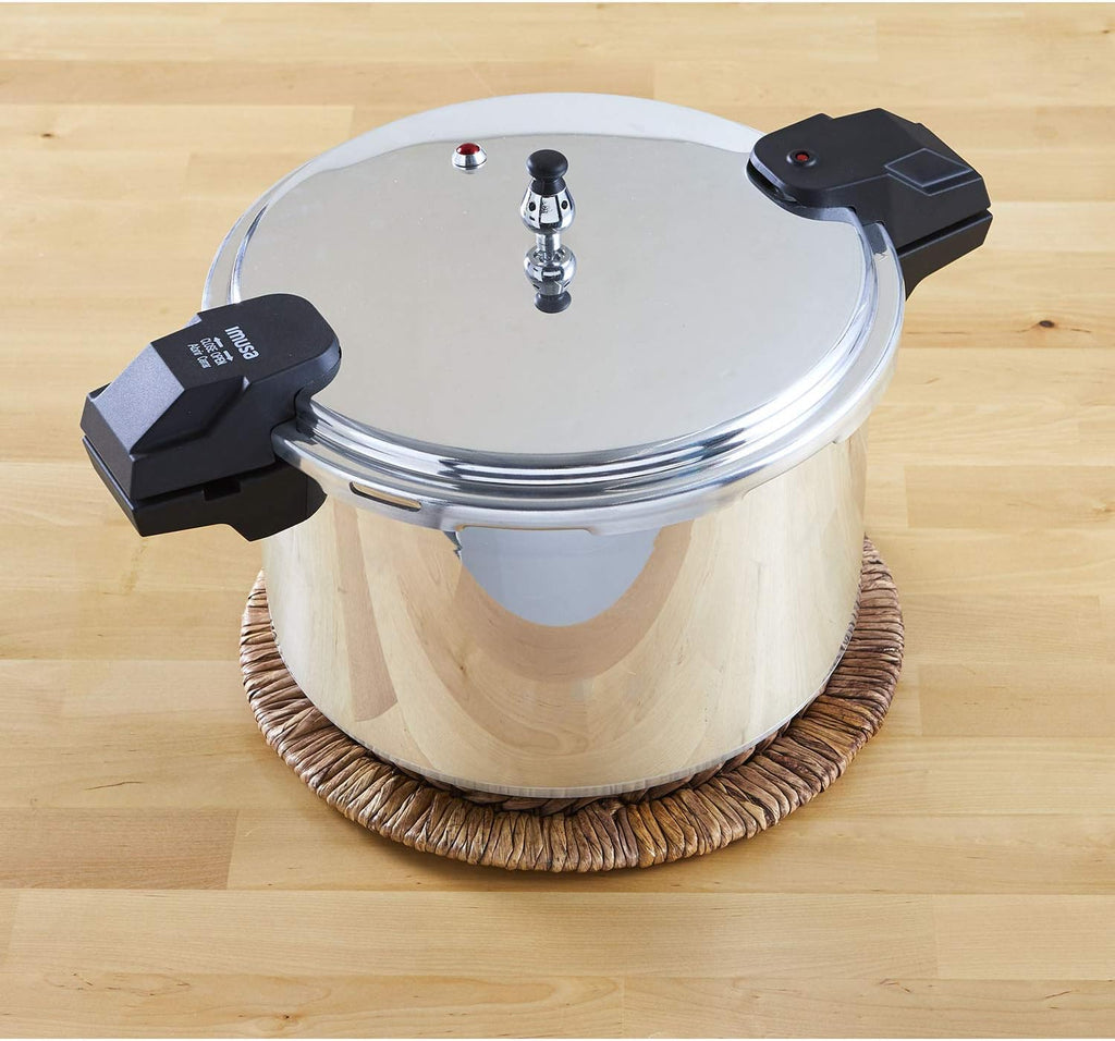 16Qt Jumbo Stovetop Pressure Cooker With Regulator And Side Handles Z42030