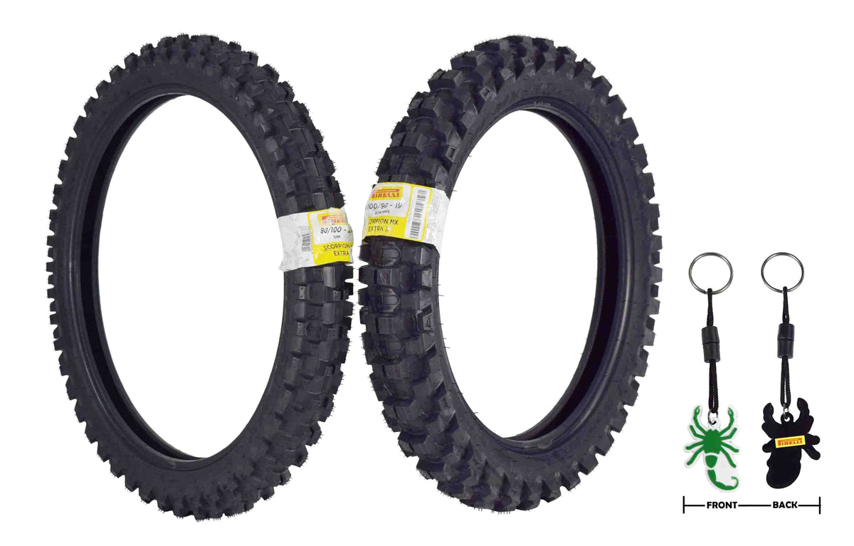 80/100-21 Front 100/90-19 Rear Scorpion MX32 Bias Tires Set X752