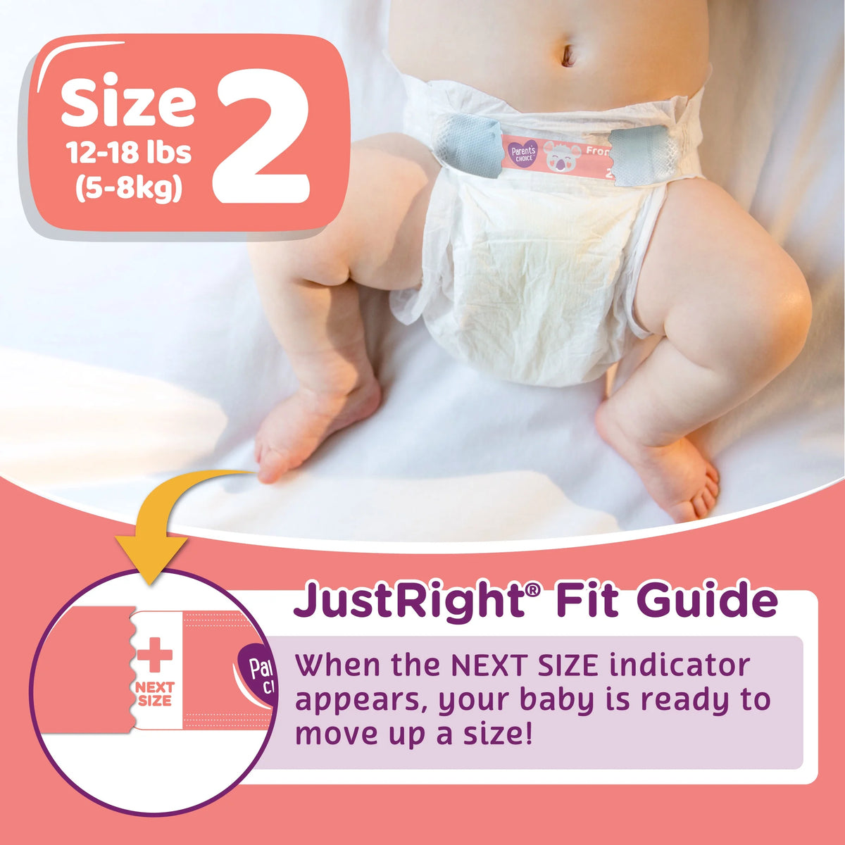 Dry & Gentle Diapers Size 2, 240 Count C540