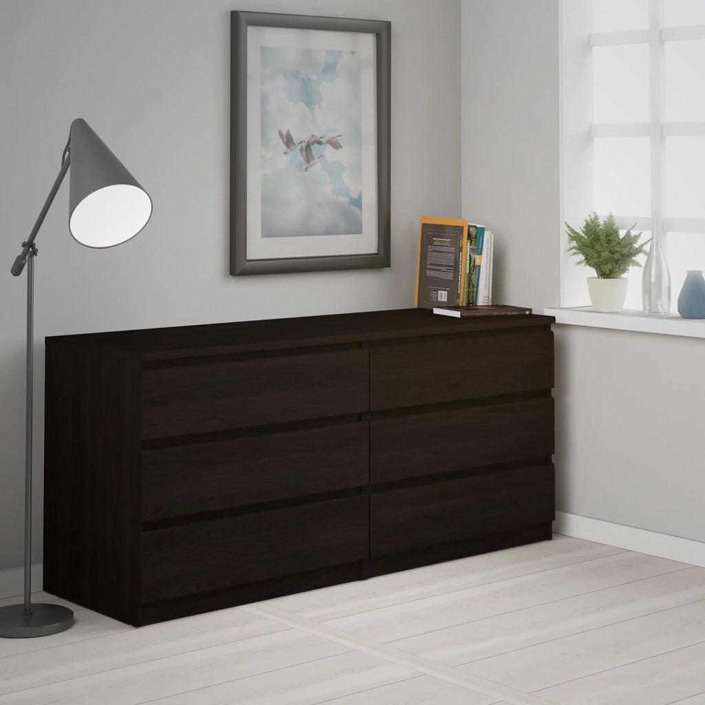 6 Drawer Double Dresser P326