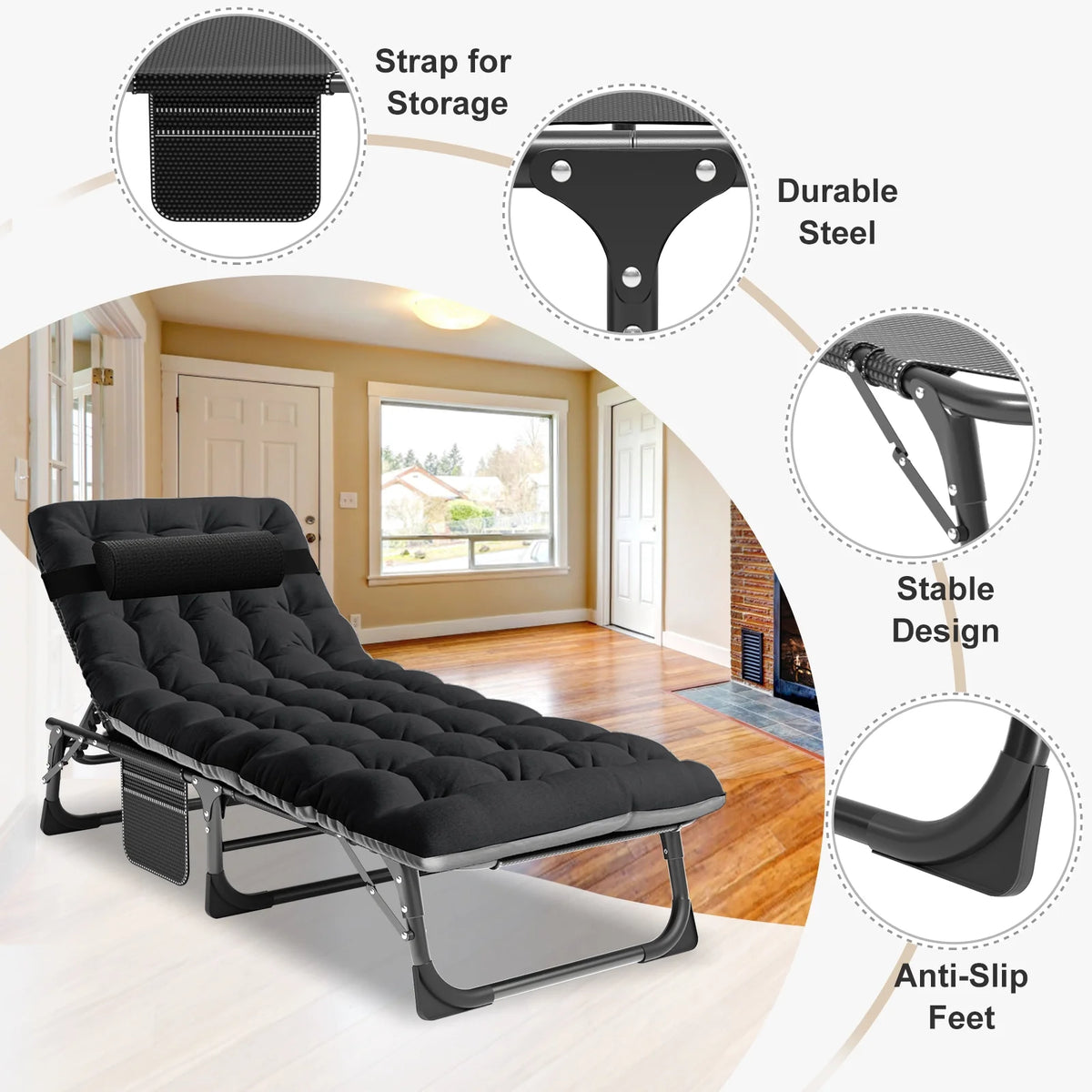 5-Position Folding Lounge Chair R71222
