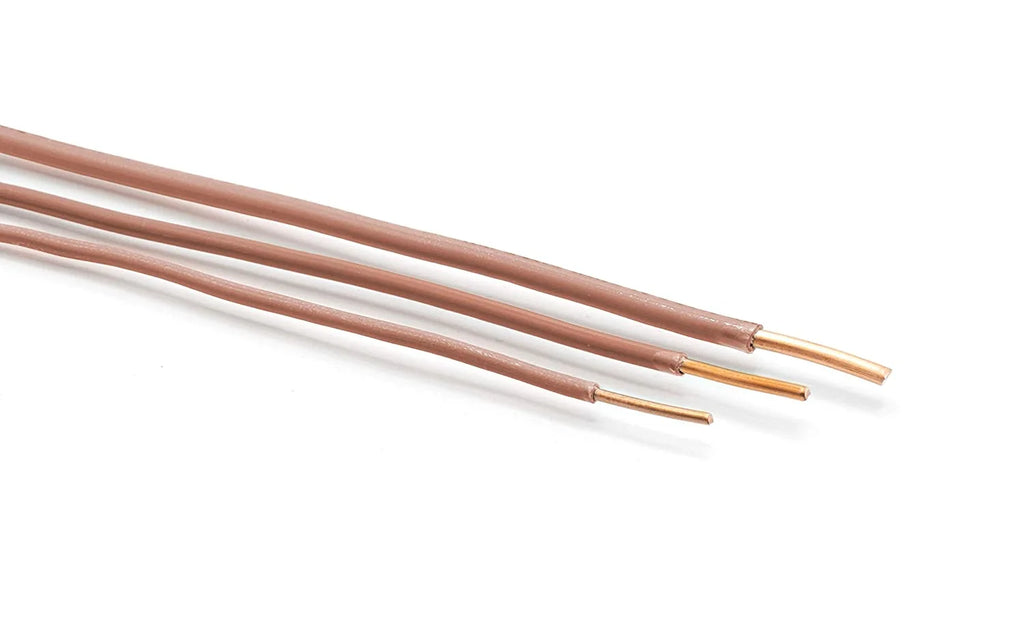 75 Feet 12 AWG Insulated Solid Copper THHN THWN Wire Brown J84383