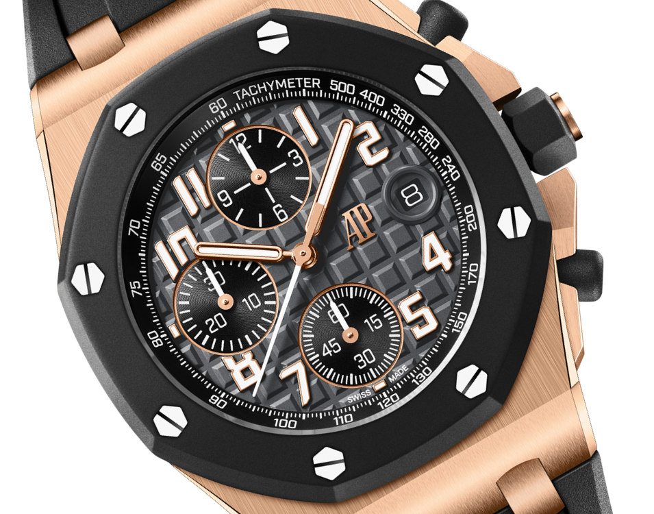 Pink Gold Anthracite Grey Dial Chronograph 42mm E809