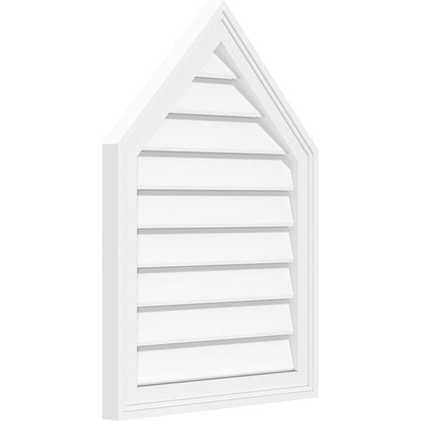 Peaked Top Surface Mount PVC Gable Vent F849