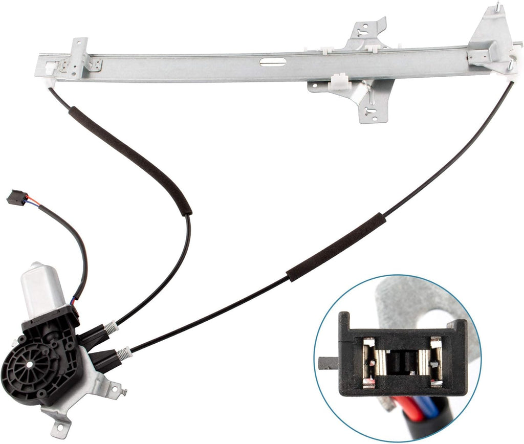 Front Passenger Side Power Window Regulator and Motor Assembly Pack of 2 L43908