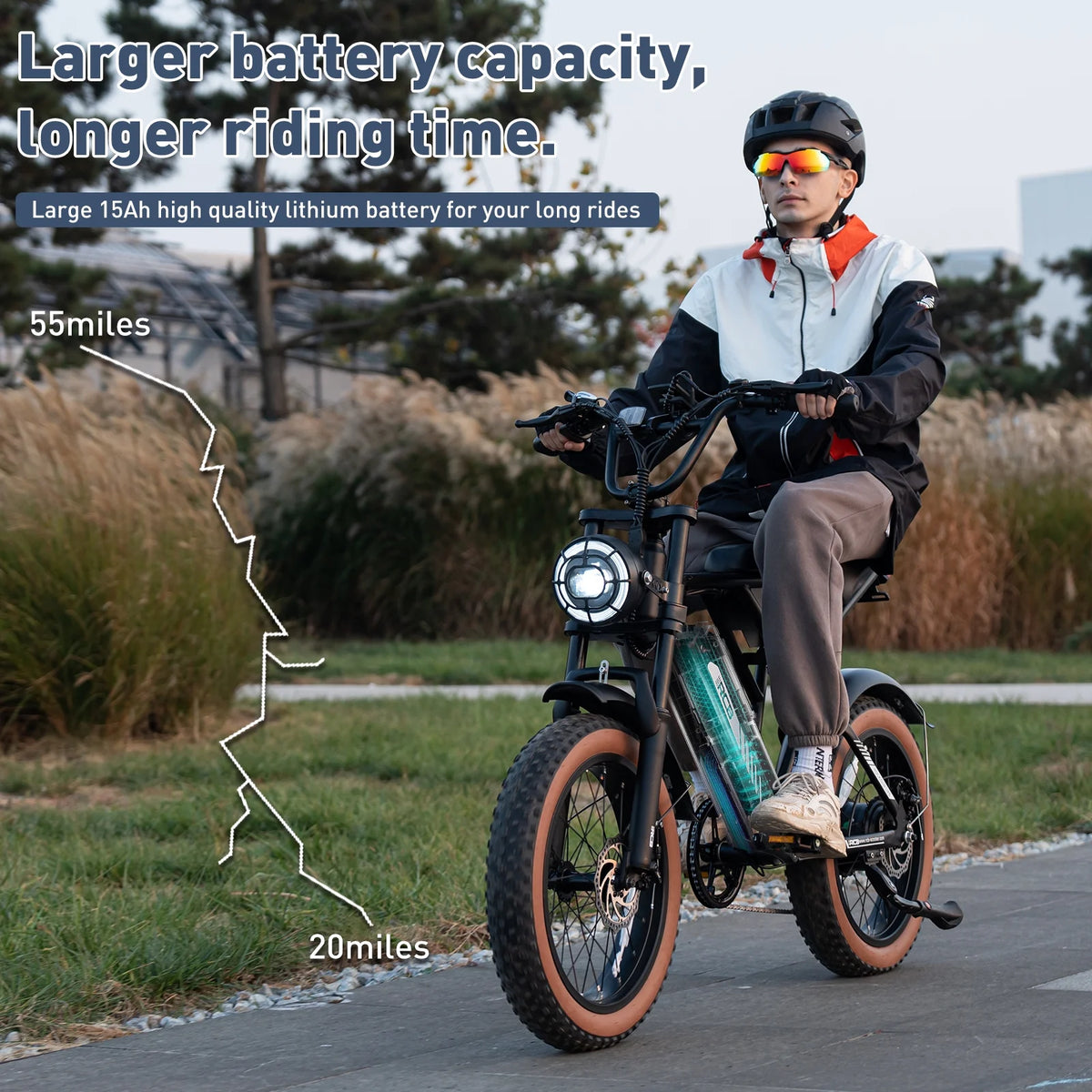 750W 48V 15Ah Electric Bike with 20 4.0 Fat Tire T476