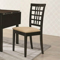 Tan Grid Back Dining Side Chair B750