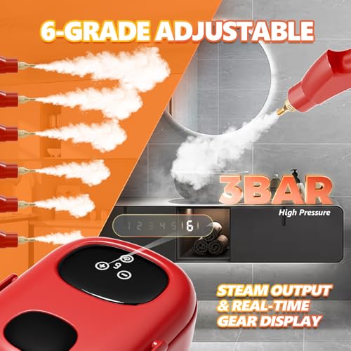 2500W Handheld Steam Cleaner with 1.1L Water Tank F223