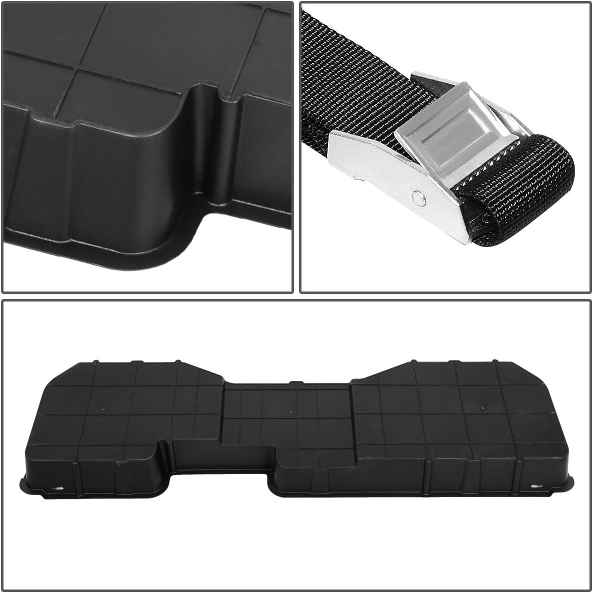 Black Under Seat Storage Box Tool Organizer Tray D32896