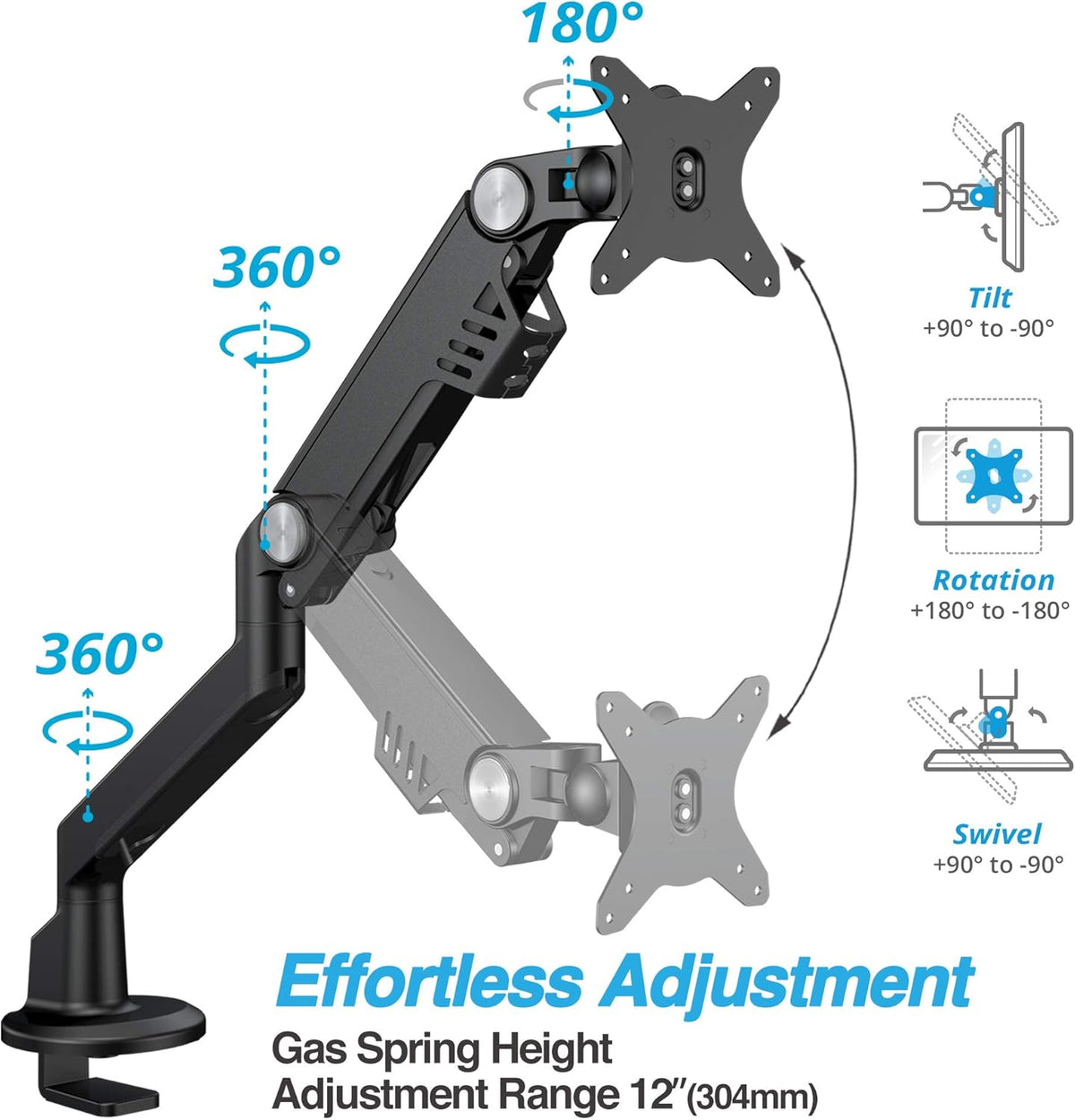 Single Monitor Arm Desk Mount R672636