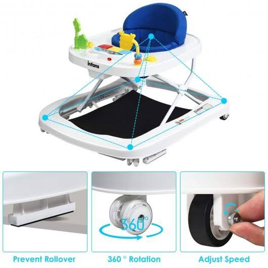 Navy 3 in 1 Foldable Baby Walker T30857