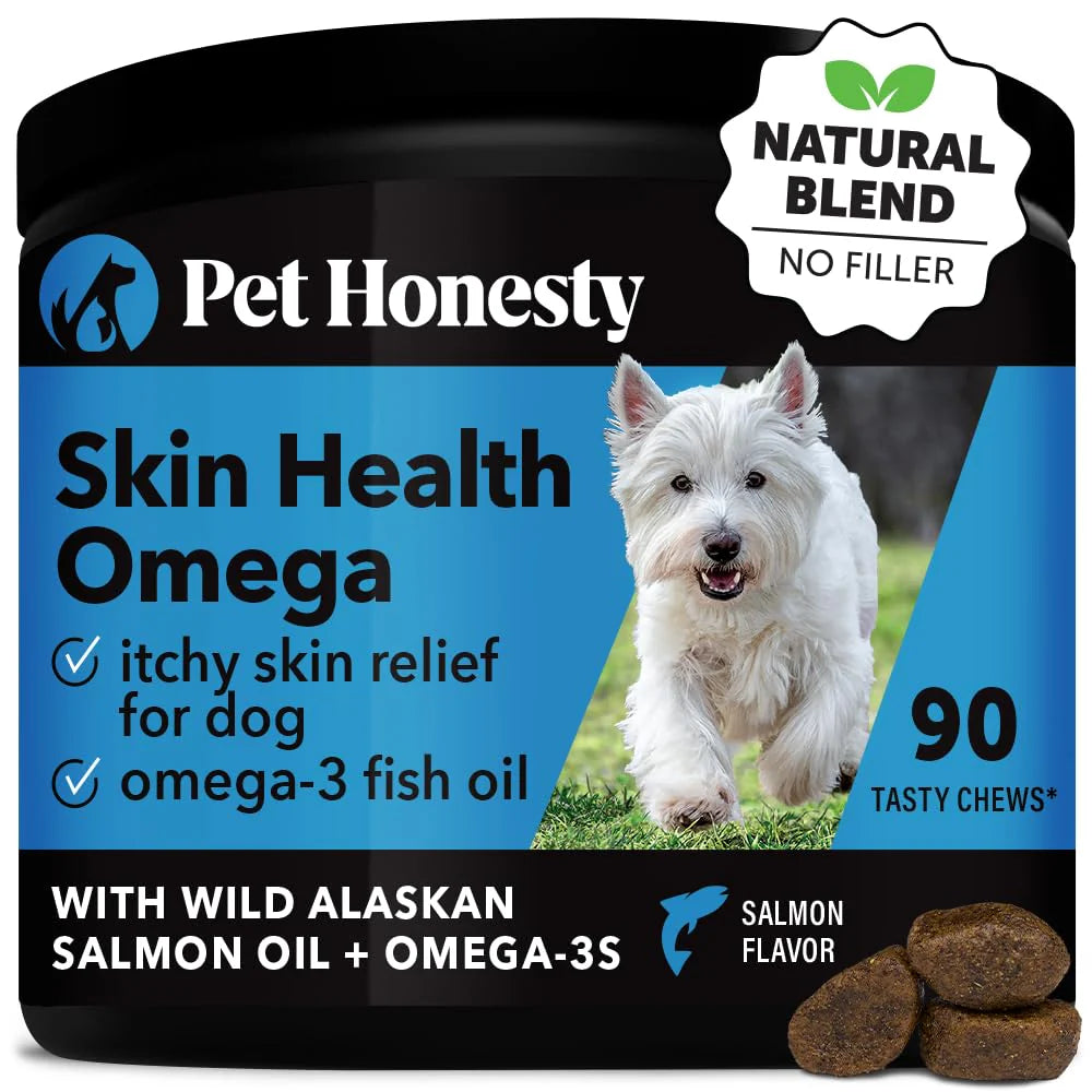 Omega 3 Fish Oil Skin & Coat Chews for Dogs 90 Count W80908