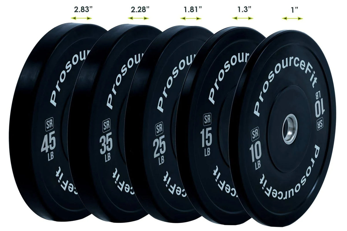 Solid Rubber Bumper Plates with Steel Insert, 35 lbs Q856