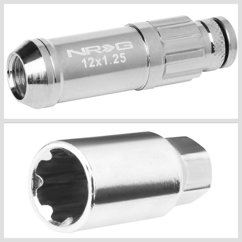 Silver Cone Seat Open End Wheel Locks Q43744