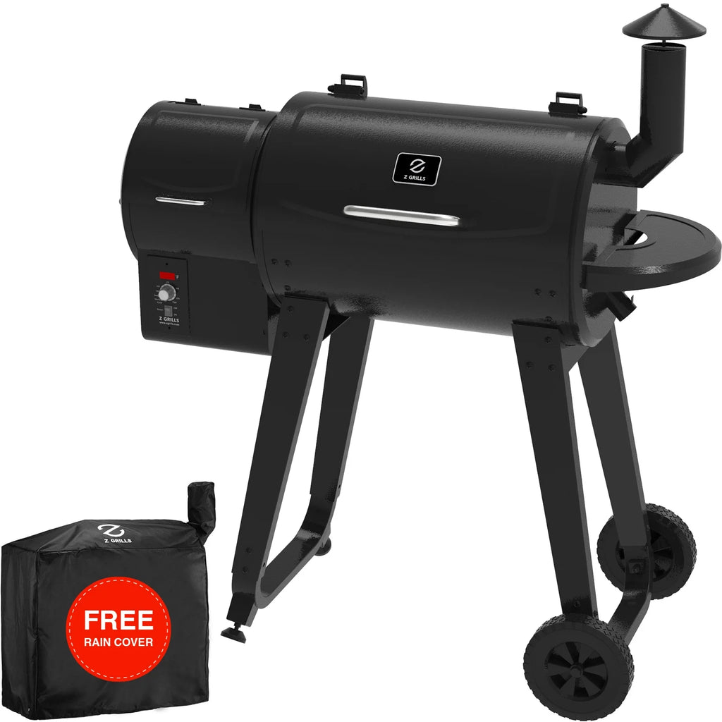 Wood Pellet Grill & Smoker 8-in-1 Black I892816