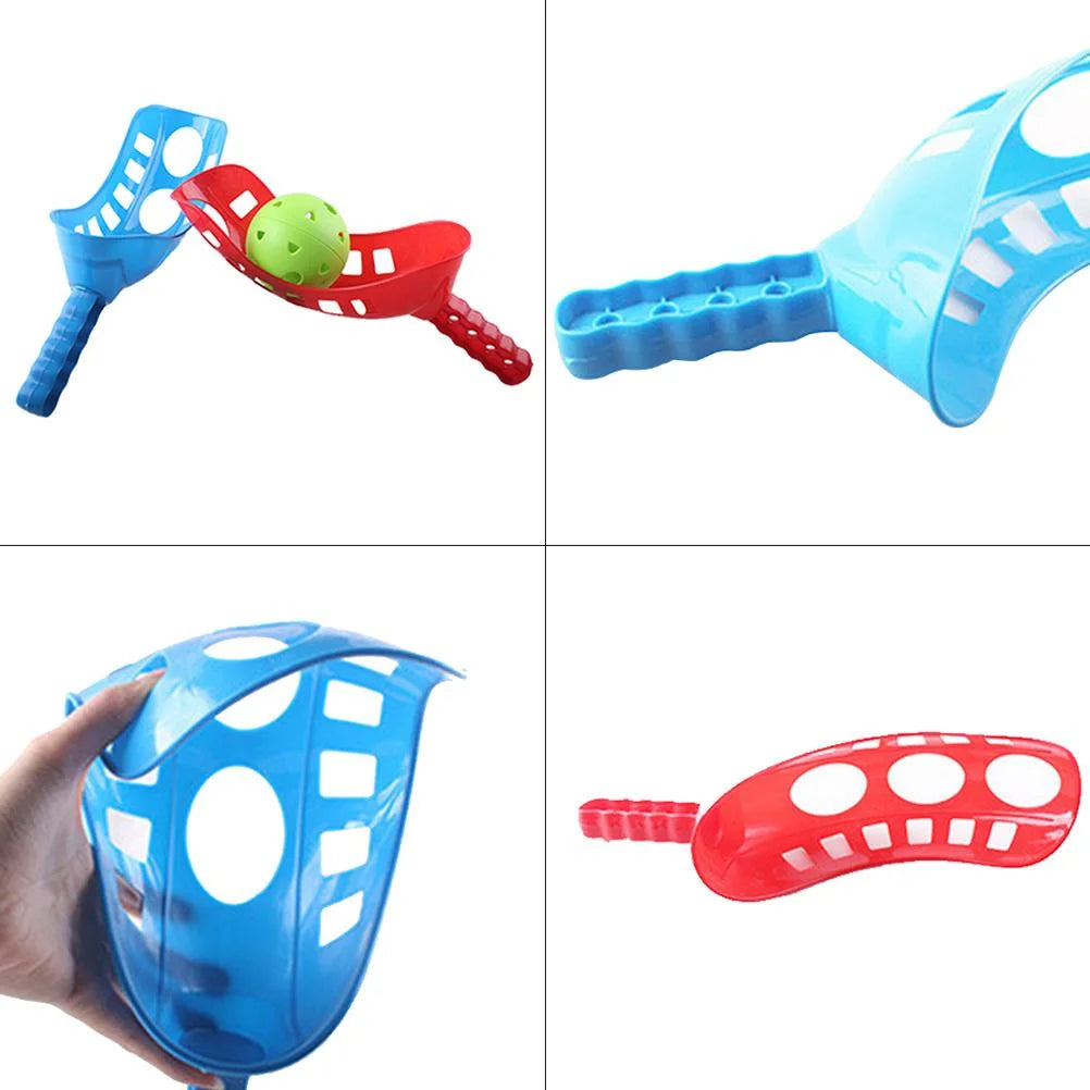 Scoop Ball Game Set with Scoops and Balls Outdoor Throwing and Catching Game P837983