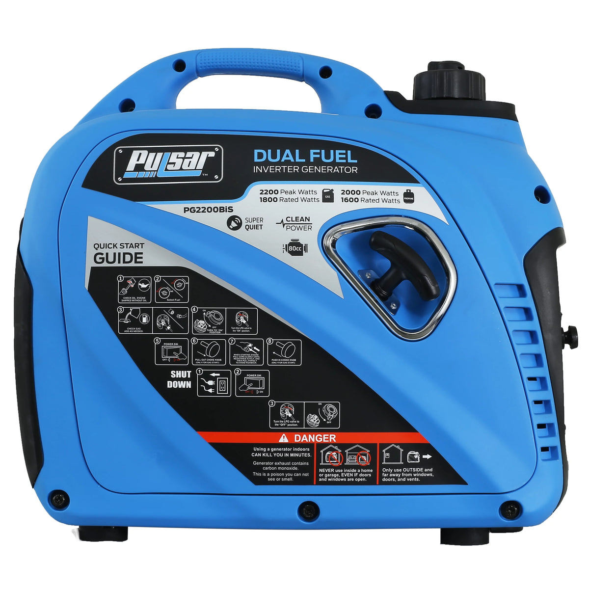 2,200 Watt Dual-Fuel Portable Inverter Generator G15421