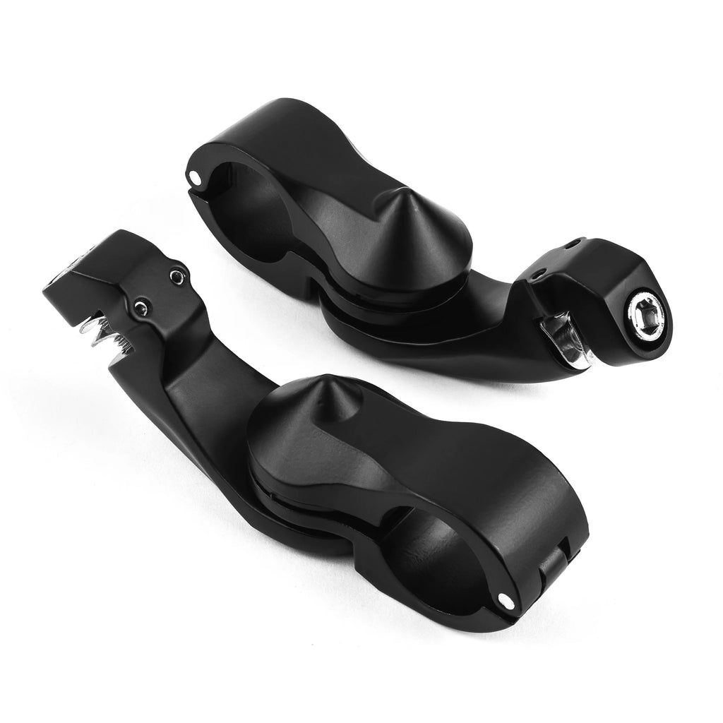 Black Angled Adjustable Highway Foot Peg Mounting Kit, 1 Pair K984367