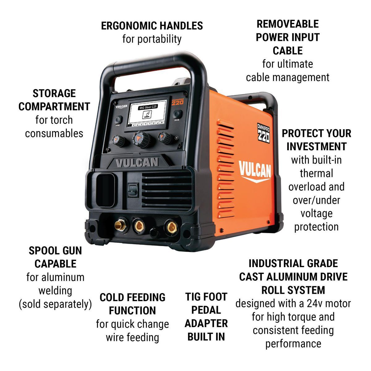Industrial Multiprocess Welder with 120/240V Input B679051