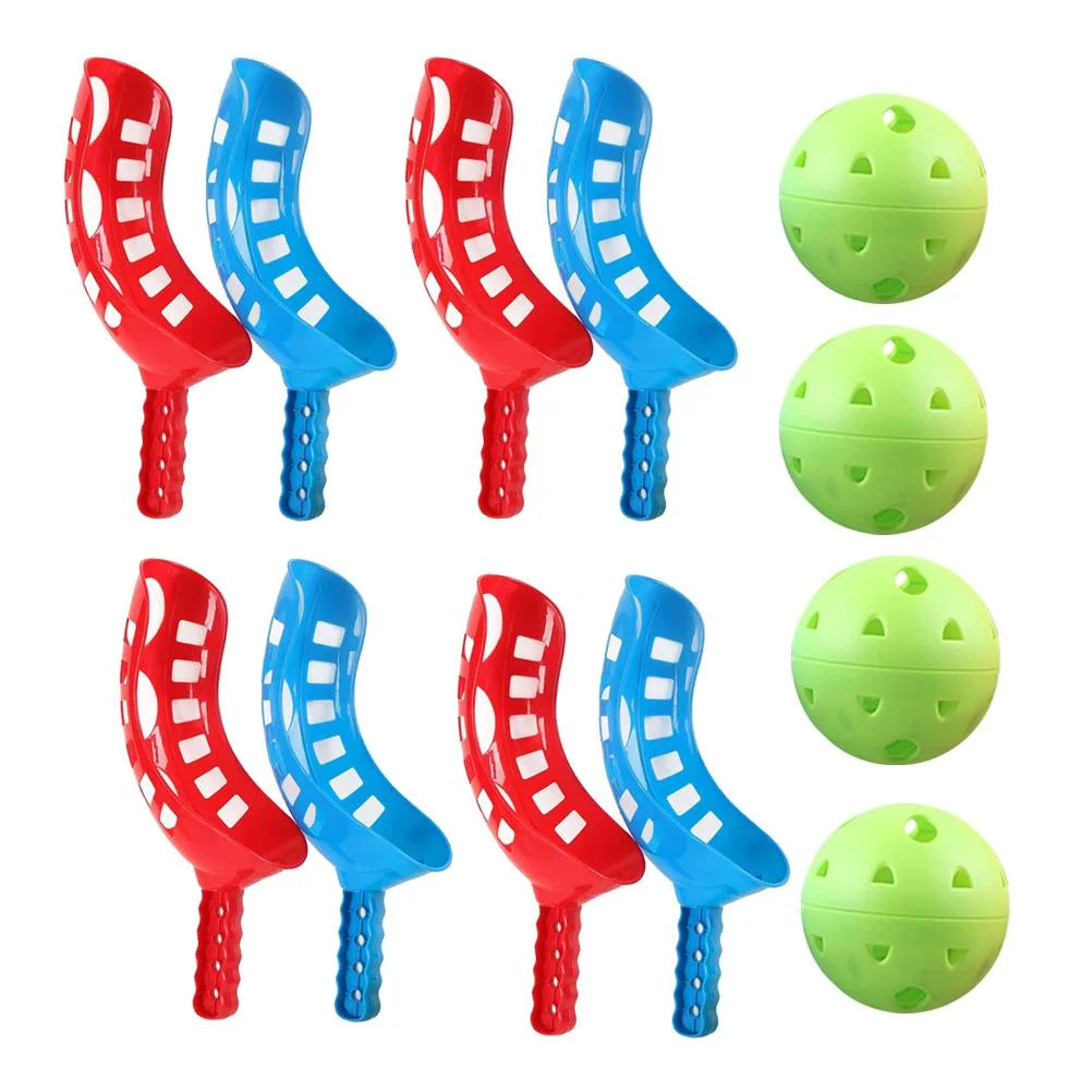 Scoop Ball Game Set with Scoops and Balls Outdoor Throwing and Catching Game P837983