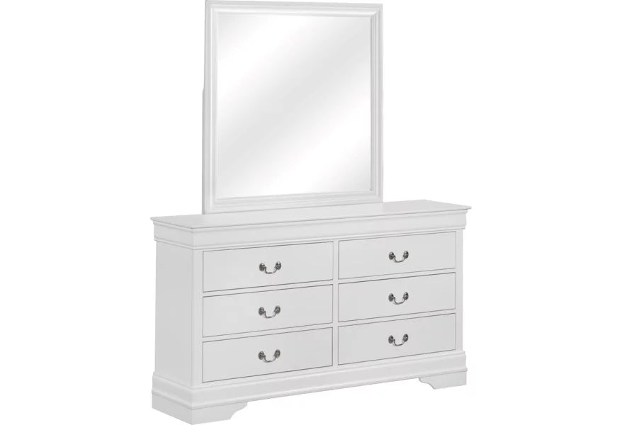 White 5pc Wood Bedroom Furniture Set N475426
