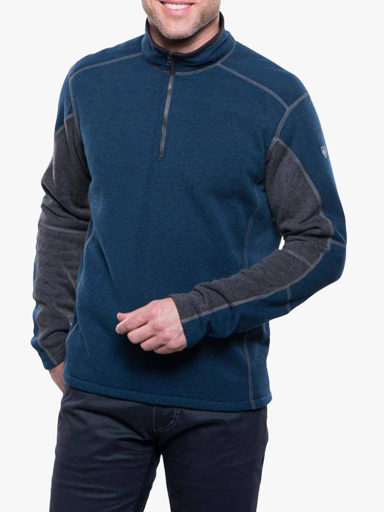 Men's 1/4 Zip Navy / Steel F488201