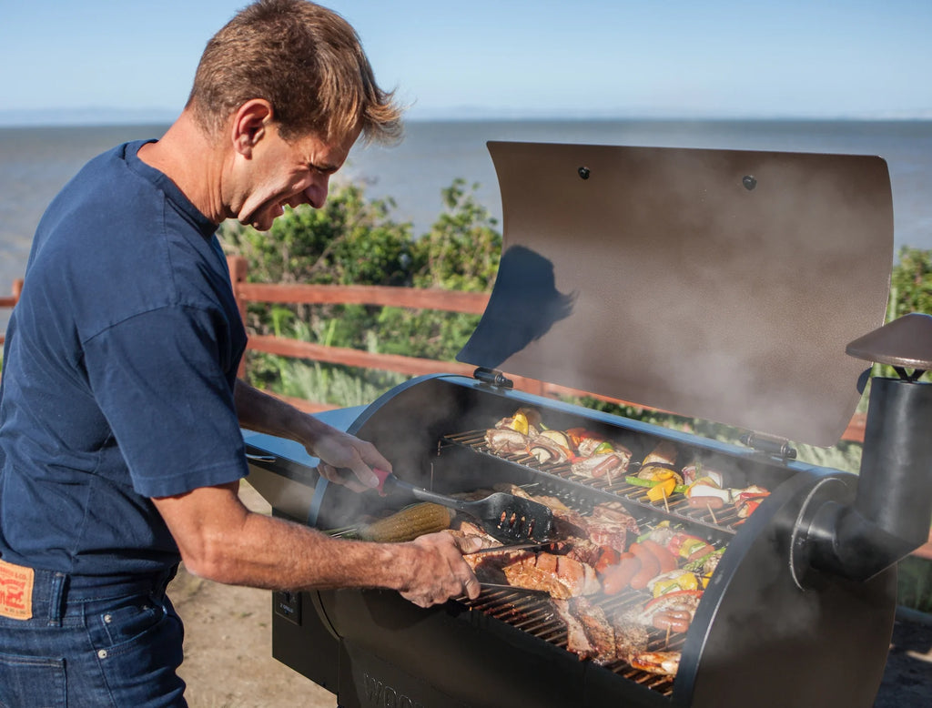 Wood Pellet Grill & Smoker 8-in-1 Black I892816