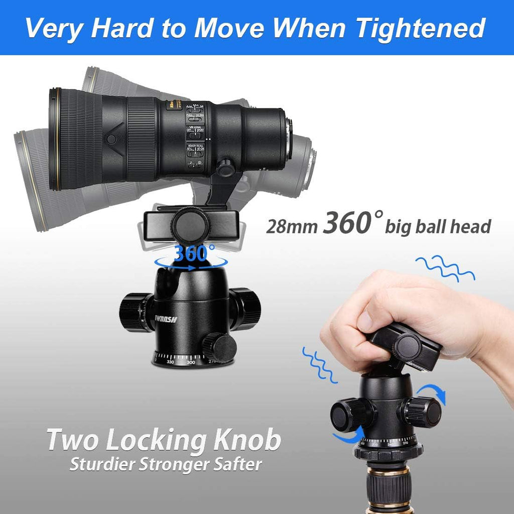 58" Aluminum Travel Tripod with Ball Head N883