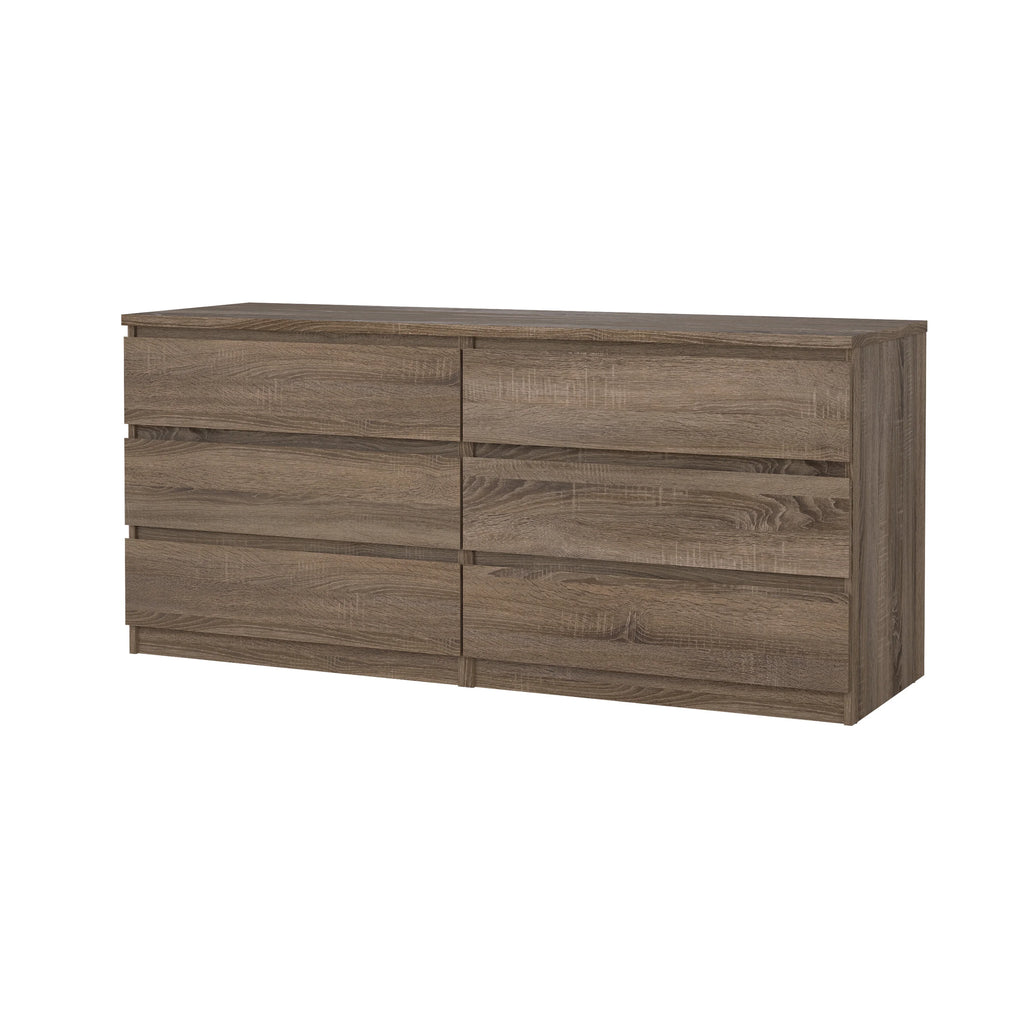 6 Drawer Double Dresser P326