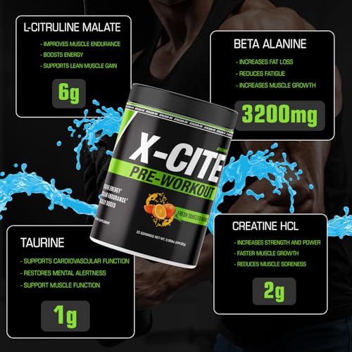 Pre-Workout with Beta-Alanine, Creatine & Caffeine, 22 Servings T9427