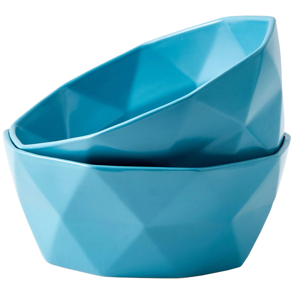 Set Of 2 Ceramic Salad Serving Bowls S754