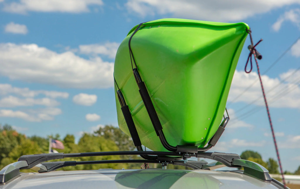 Black Roof-Mounted Kayak Carrier with Straps & Hardware B404
