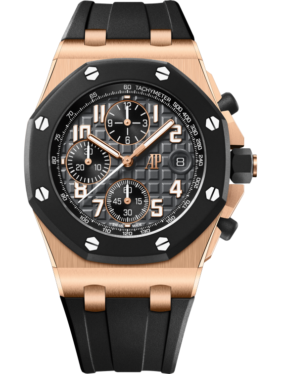 Pink Gold Anthracite Grey Dial Chronograph 42mm E809