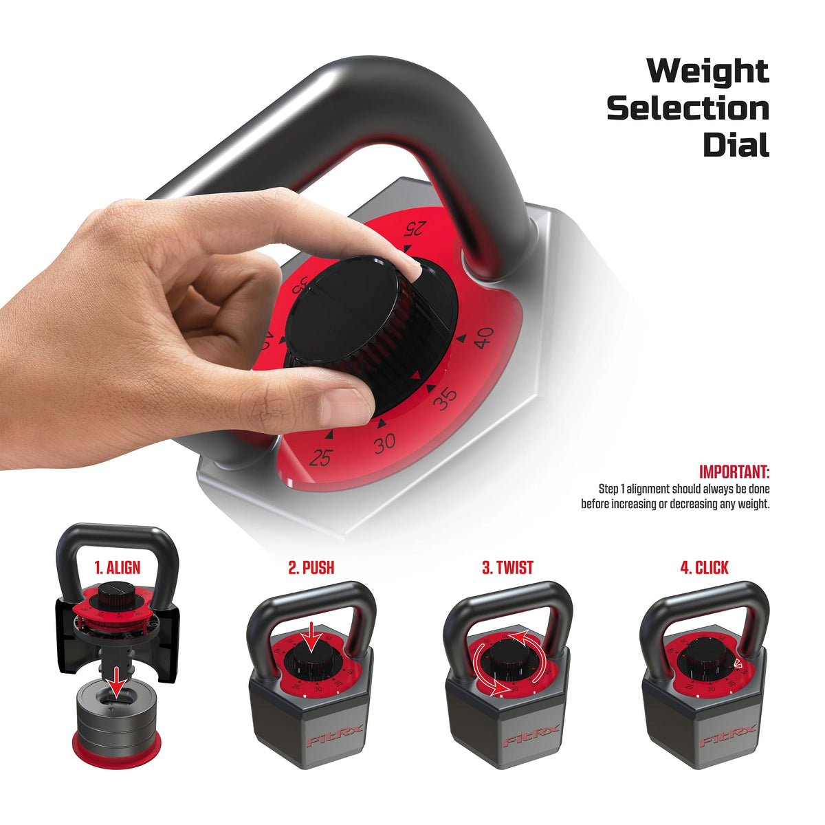 Adjustable Kettlebell 25-40 lbs B87088