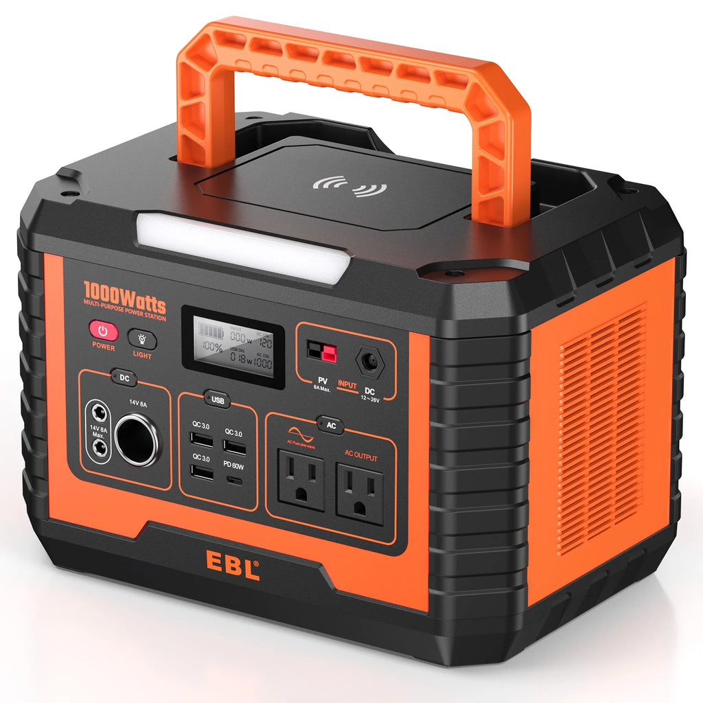 Portable Power Station 1000W 999Wh Solar Generator A631