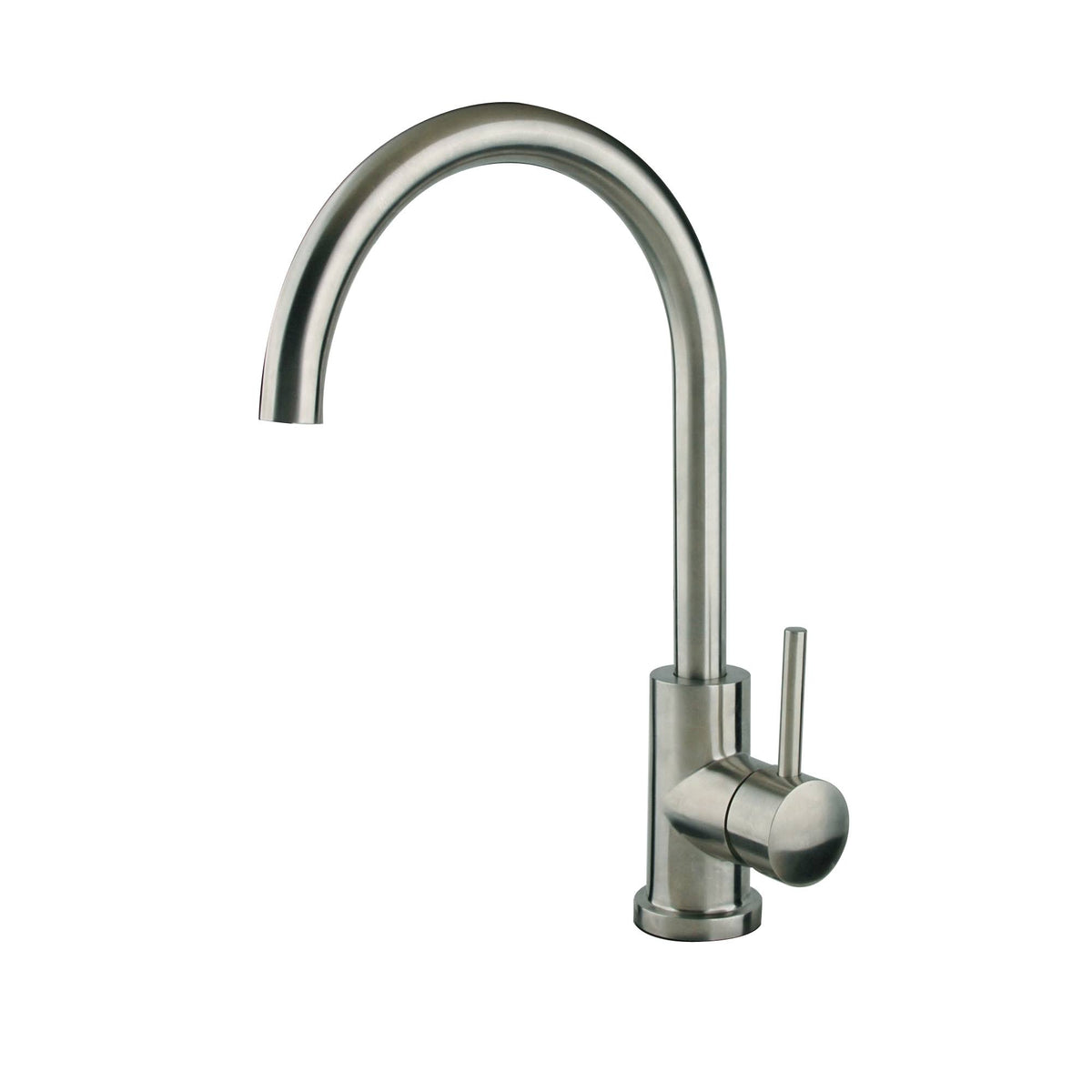 Brushed Nickel Single Handle Goose Neck Stainless Steel Bar Faucet X439