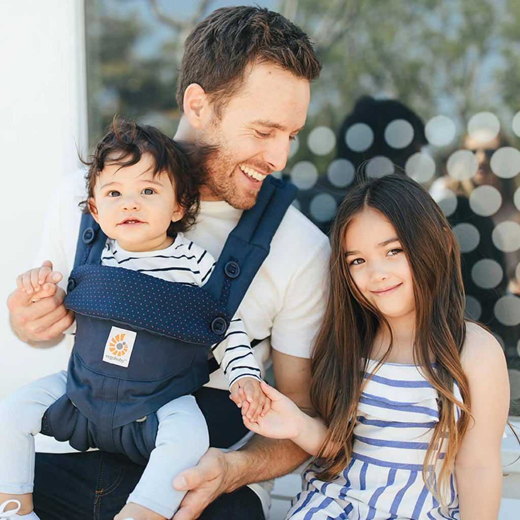 Navy Mini Dots Baby Carrier W720