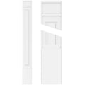 8x22W x 120x22H x 2x22P Raised Panel PVC Pilaster with Decorative Capital & Base (Pair) U72278