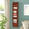 Black Wall Mount Magazine Rack O684157