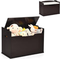 Espresso Wooden Toy Chest with Bench Seat Z658