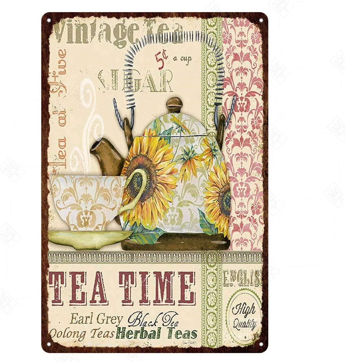 Vintage Metal Tin Sign 12x8inch Z821021