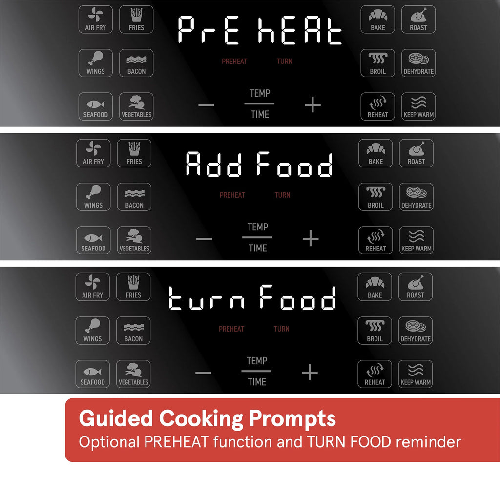 6 Qt Digital Air Fryer with 12 One-Touch Cooking Functions R713