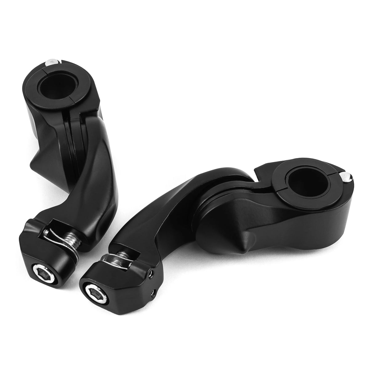 Black Angled Adjustable Highway Foot Peg Mounting Kit, 1 Pair K984367