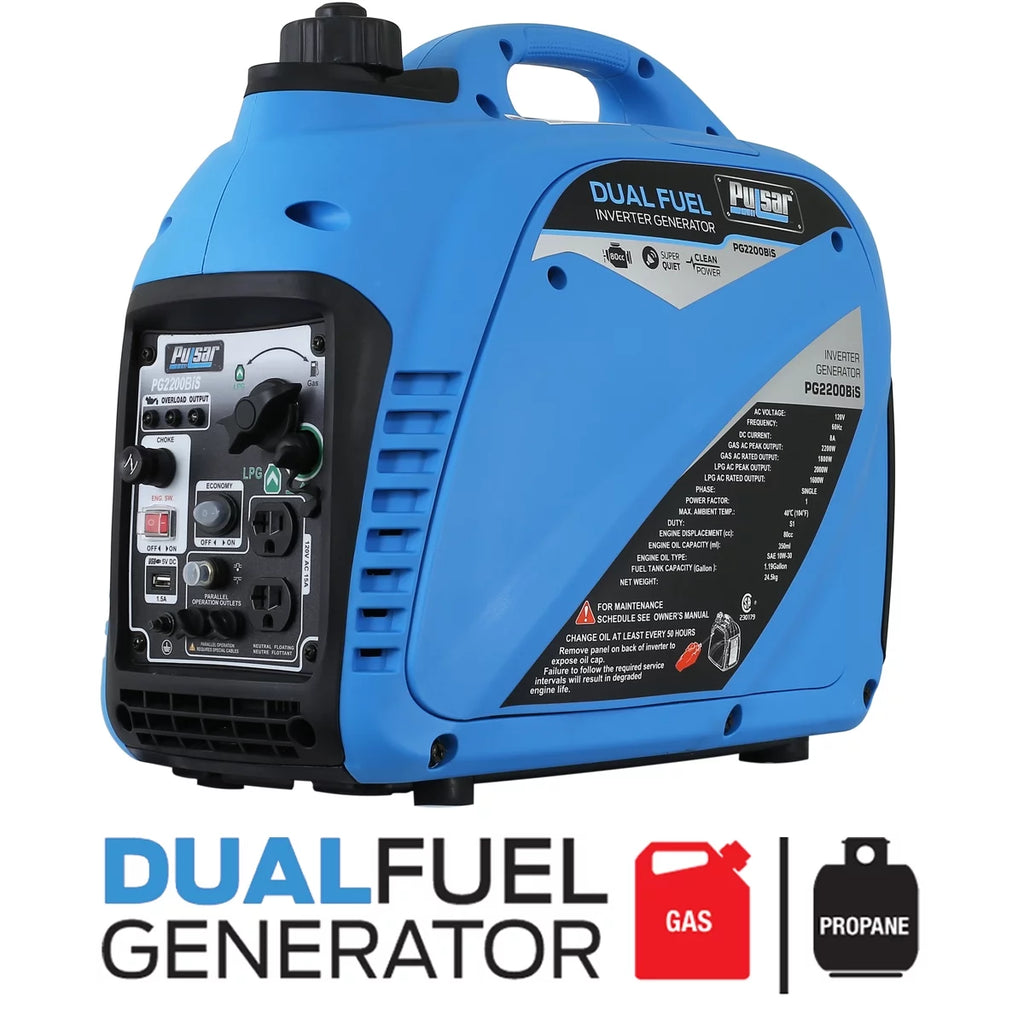 2,200 Watt Dual-Fuel Portable Inverter Generator G15421