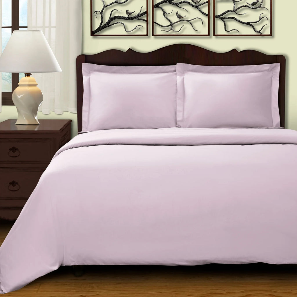 Lilac Egyptian Cotton Duvet Cover Set, Twin A95074
