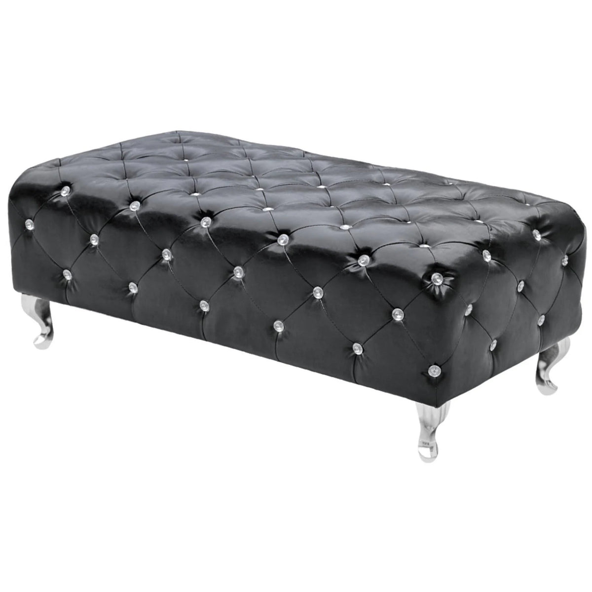 Tufted Bench - Black K346