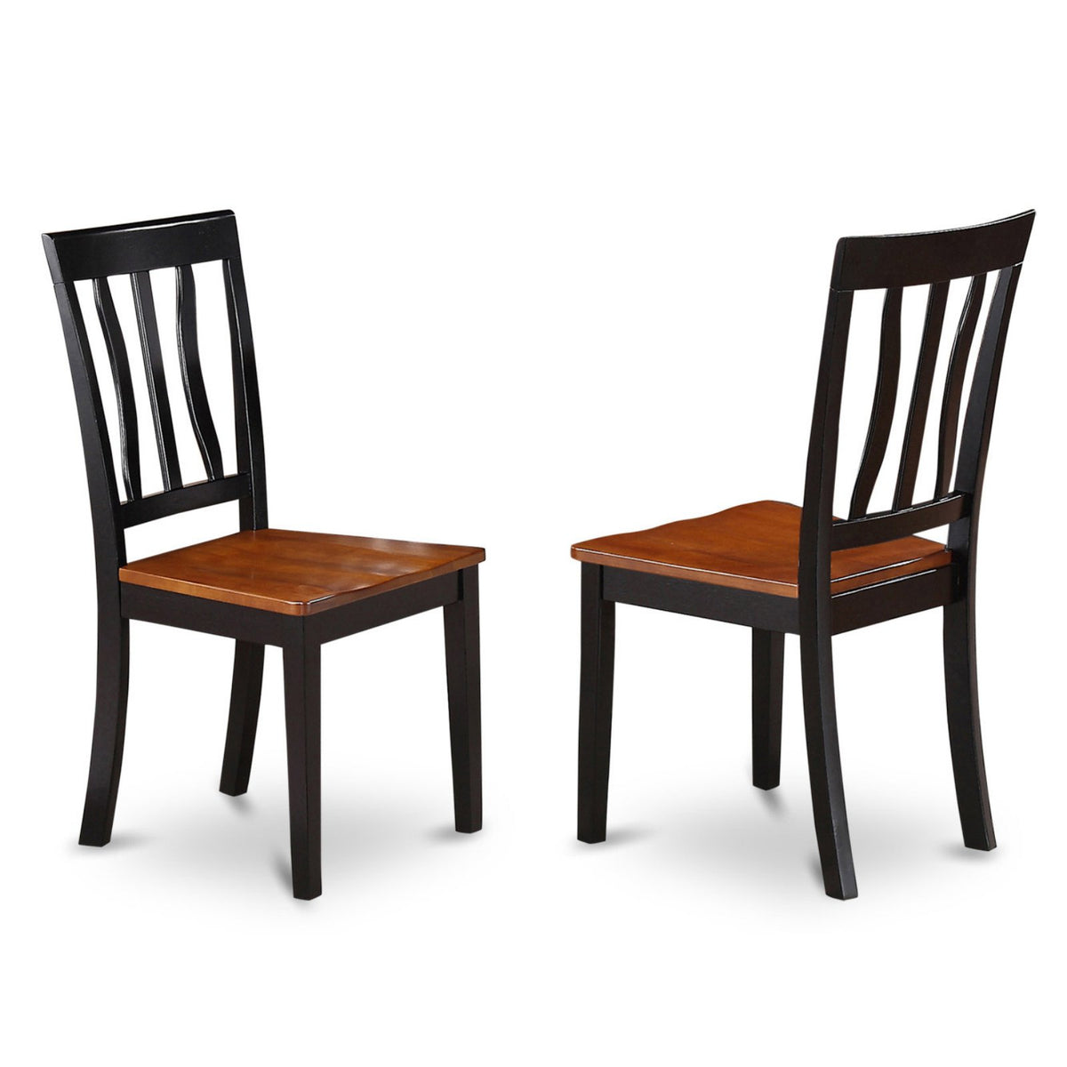 3-piece Dining Set with Wood Seat in Black/Cherry P80382