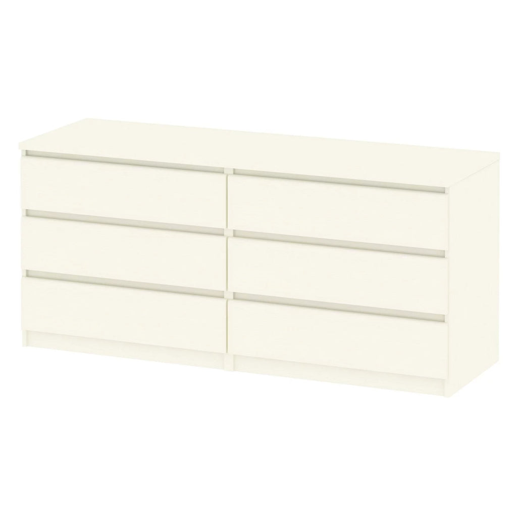 6 Drawer Double Dresser P326