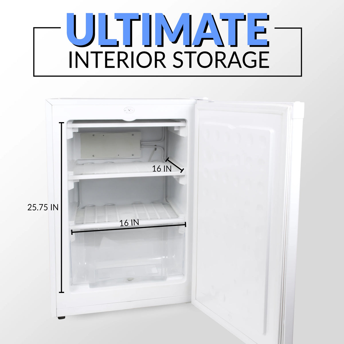 3.0 Cu. Ft. Upright Freezer with 1 Pull Out Drawer A71623